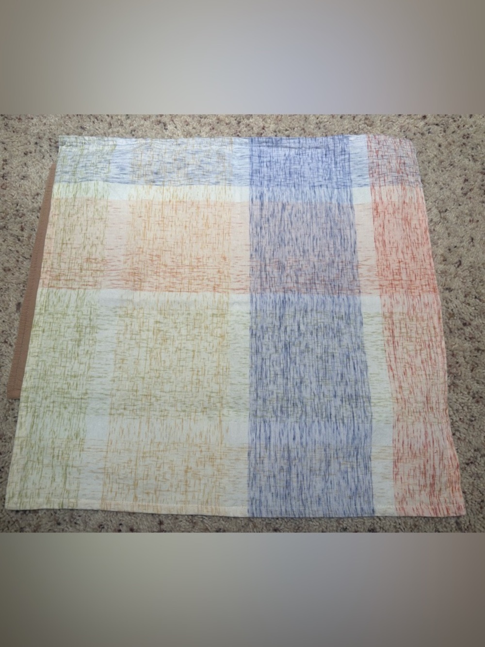 Pier 1 Set of 4 Cotton Cloth Napkins Multicolor Plaid Table Linens 20”x 20” - Picture 5 of 5